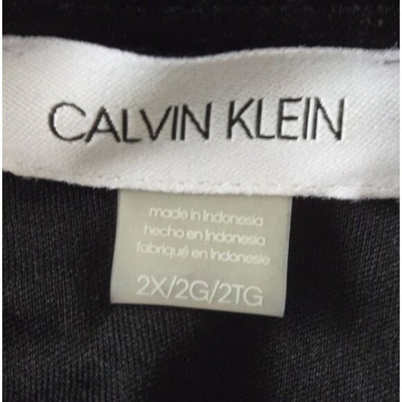 CALVIN KLEIN black sleeveless sequin top size 2X - Picture 6 of 7